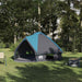 Teepee Tent voor 6 Personen 6-persoons Blauw en Grijs