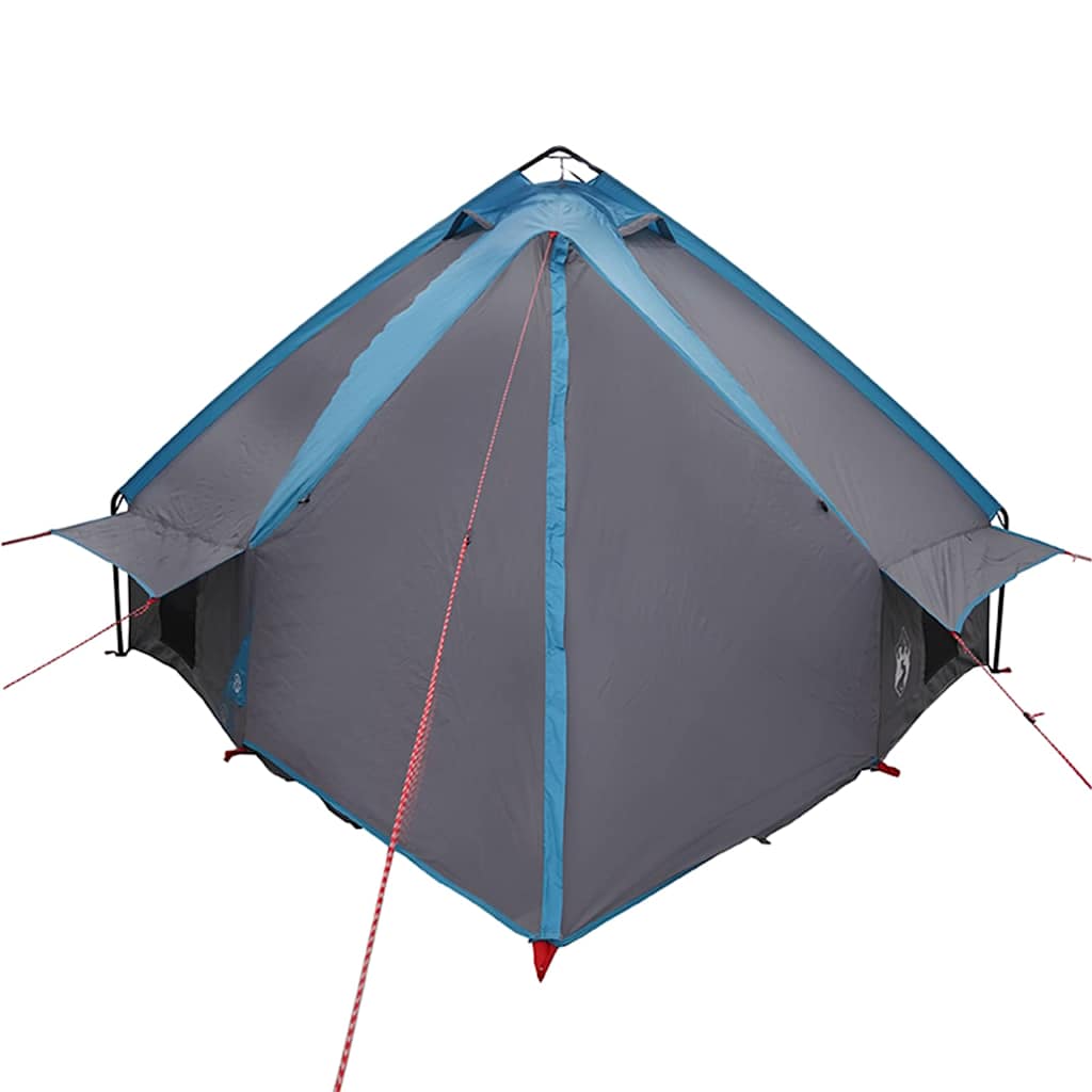 Teepee Tent voor 6 Personen 6-persoons Blauw en Grijs