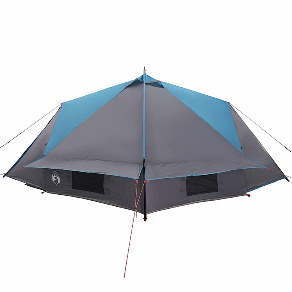 Teepee Tent voor 6 Personen 6-persoons Blauw en Grijs