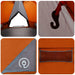 Teepee Tent voor 6 Personen 6-persoons Grijs en Oranje