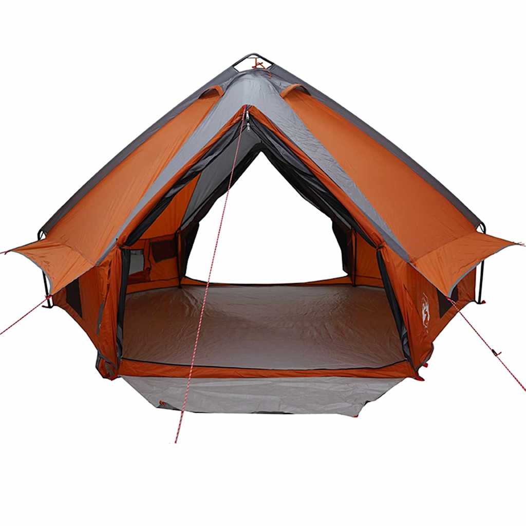 Teepee Tent voor 6 Personen 6-persoons Grijs en Oranje