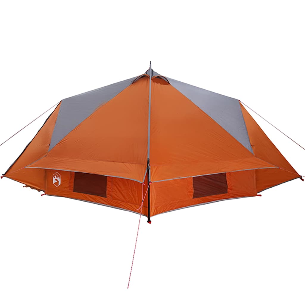 Teepee Tent voor 6 Personen 6-persoons Grijs en Oranje
