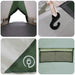 Teepee Tent voor 4 Personen 4-persoons Groen en Grijs