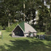 Teepee Tent voor 4 Personen 4-persoons Groen en Grijs