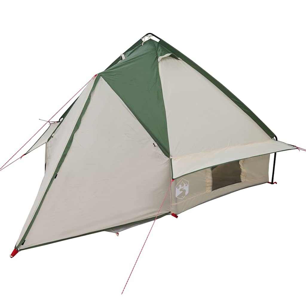 Teepee Tent voor 4 Personen 4-persoons Groen en Grijs