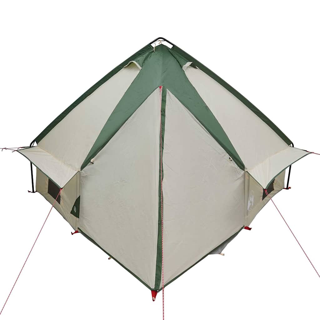 Teepee Tent voor 4 Personen 4-persoons Groen en Grijs