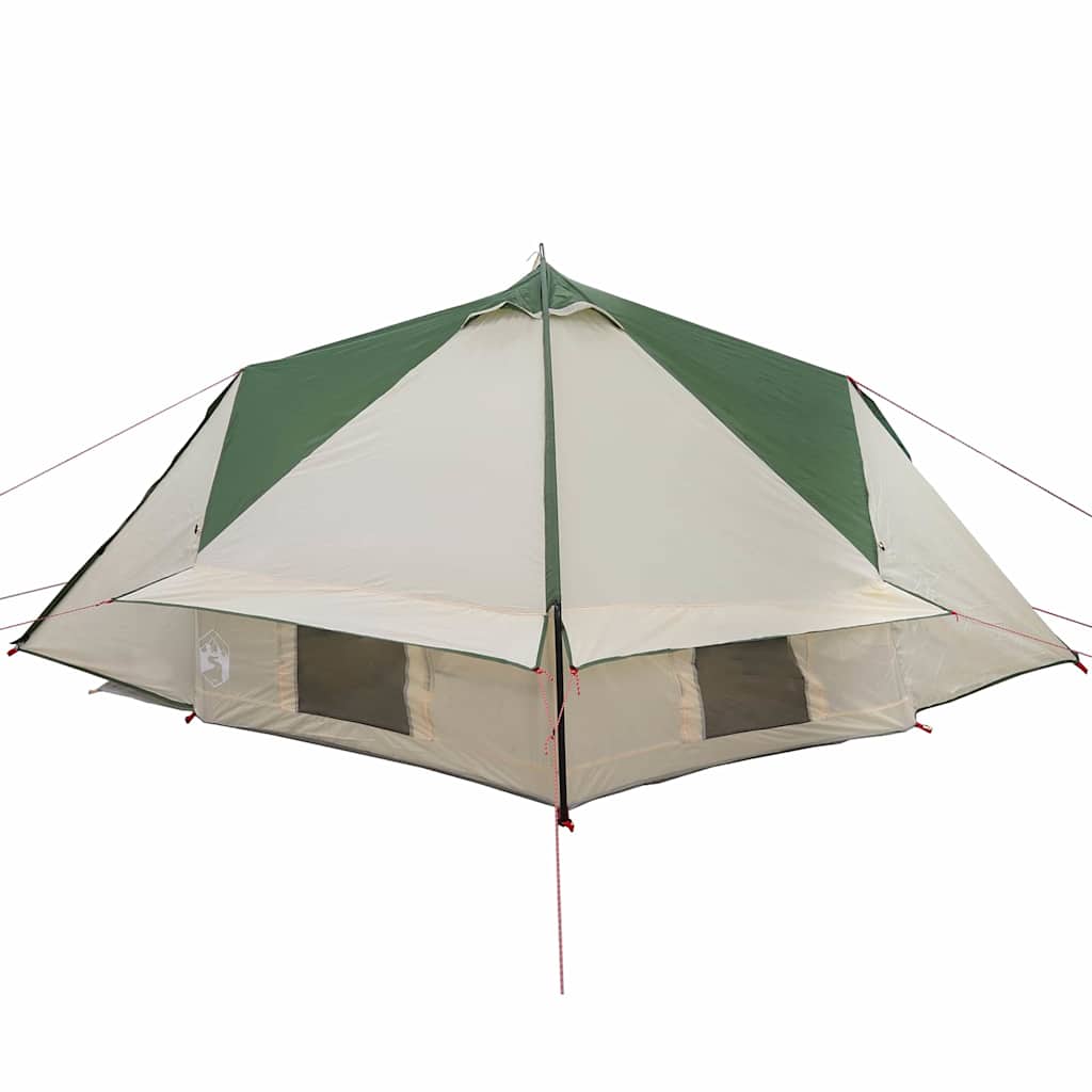Teepee Tent voor 4 Personen 4-persoons Groen en Grijs