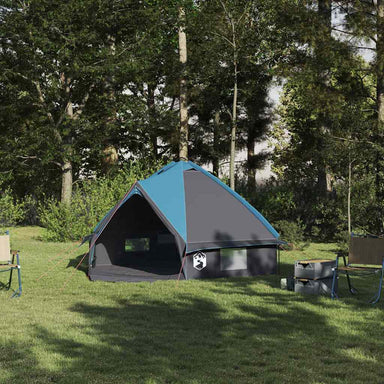 Teepee Tent voor 4 Personen 4-persoons Blauw en Grijs