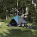 Teepee Tent voor 4 Personen 4-persoons Blauw en Grijs