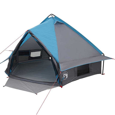 Teepee Tent voor 4 Personen 4-persoons Blauw en Grijs
