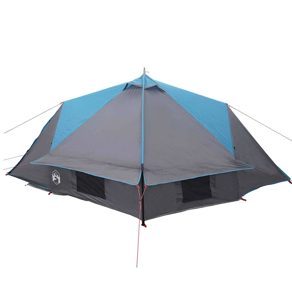 Teepee Tent voor 4 Personen 4-persoons Blauw en Grijs