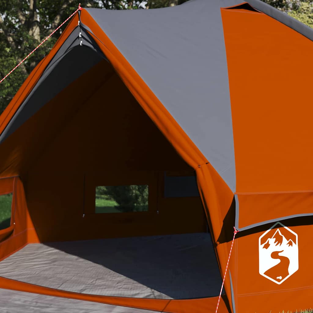 Teepee Tent 4-Person 4-persoons Grijs en Oranje