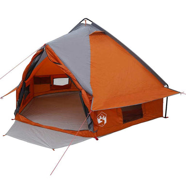 Teepee Tent 4-Person 4-persoons Grijs en Oranje