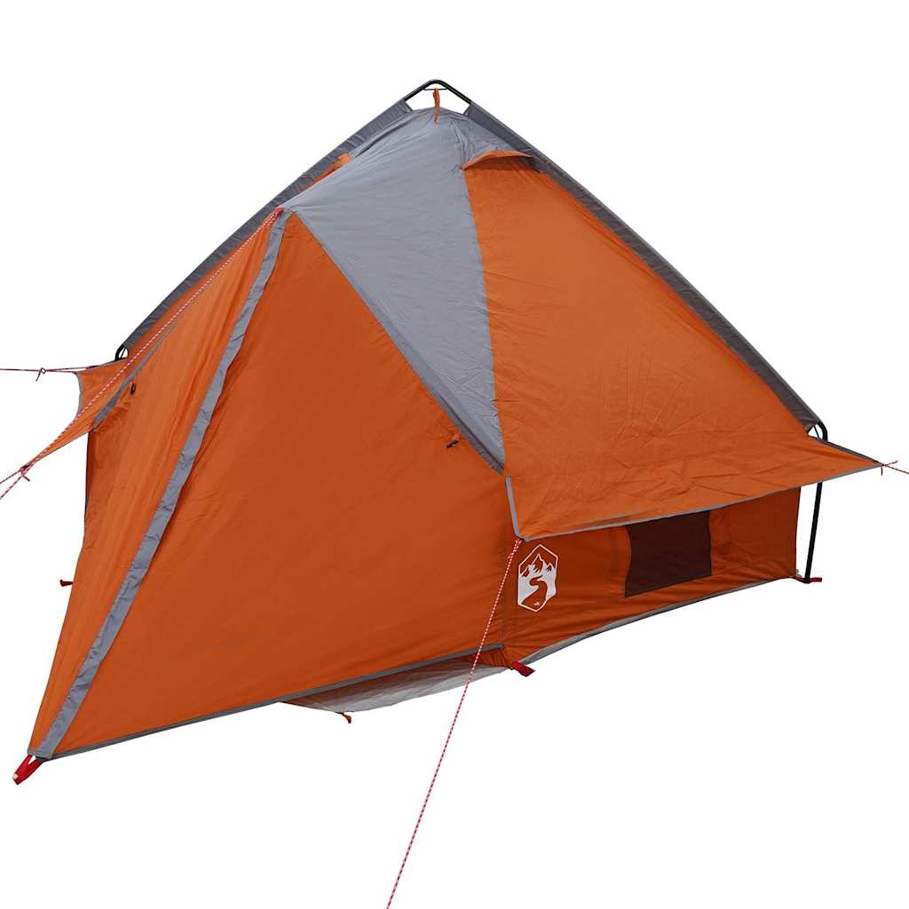 Teepee Tent 4-Person 4-persoons Grijs en Oranje