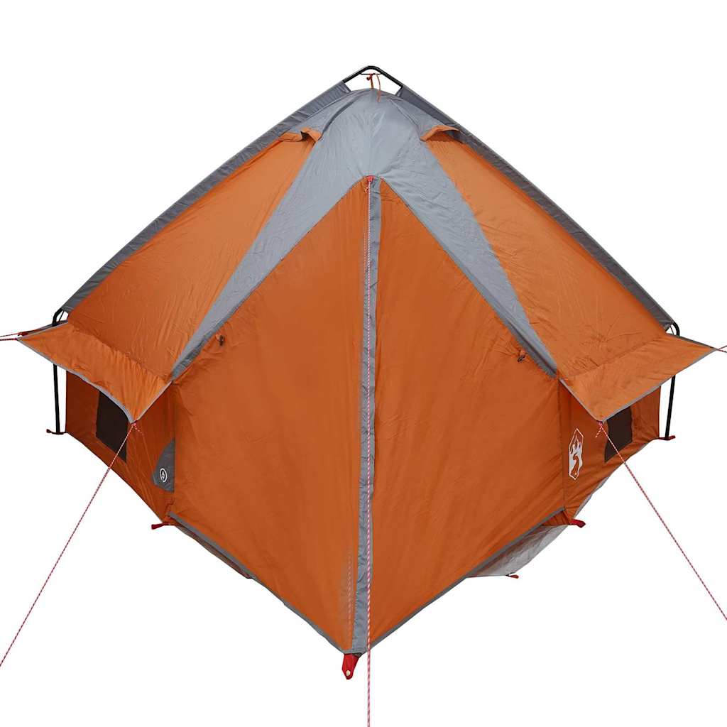 Teepee Tent 4-Person 4-persoons Grijs en Oranje
