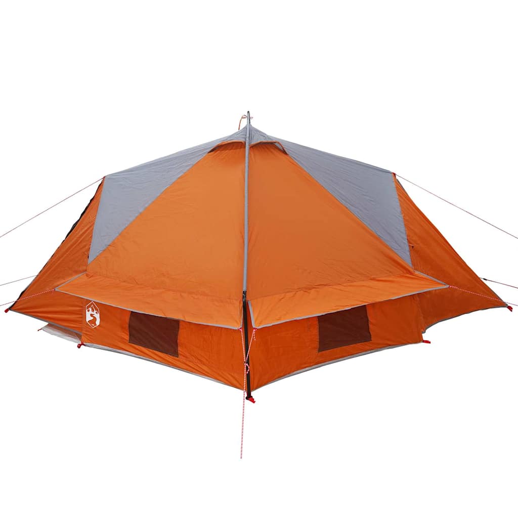 Teepee Tent 4-Person 4-persoons Grijs en Oranje