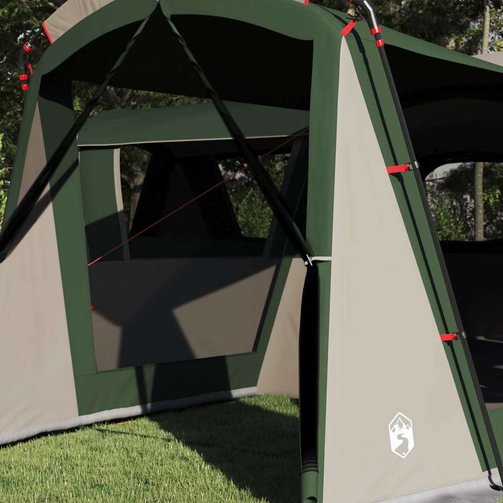 Gezinstent voor 20 personen Groen en Wit 745 x 700 x 217 cm