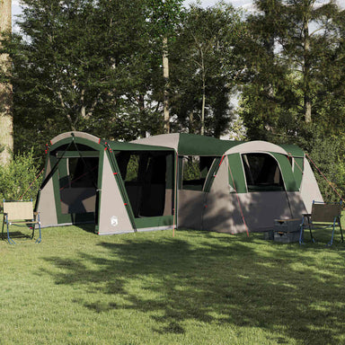 Gezinstent voor 20 personen Groen en Wit 745 x 700 x 217 cm