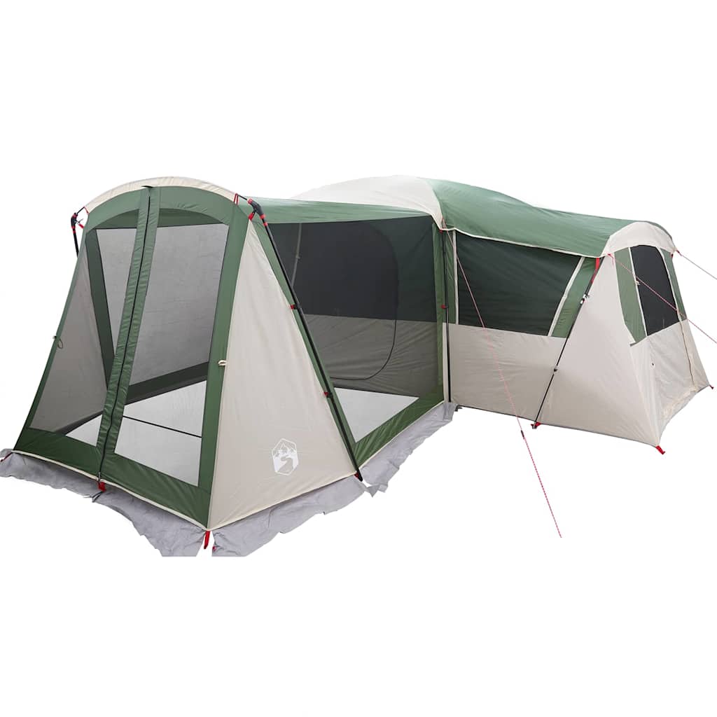 Gezinstent voor 20 personen Groen en Wit 745 x 700 x 217 cm