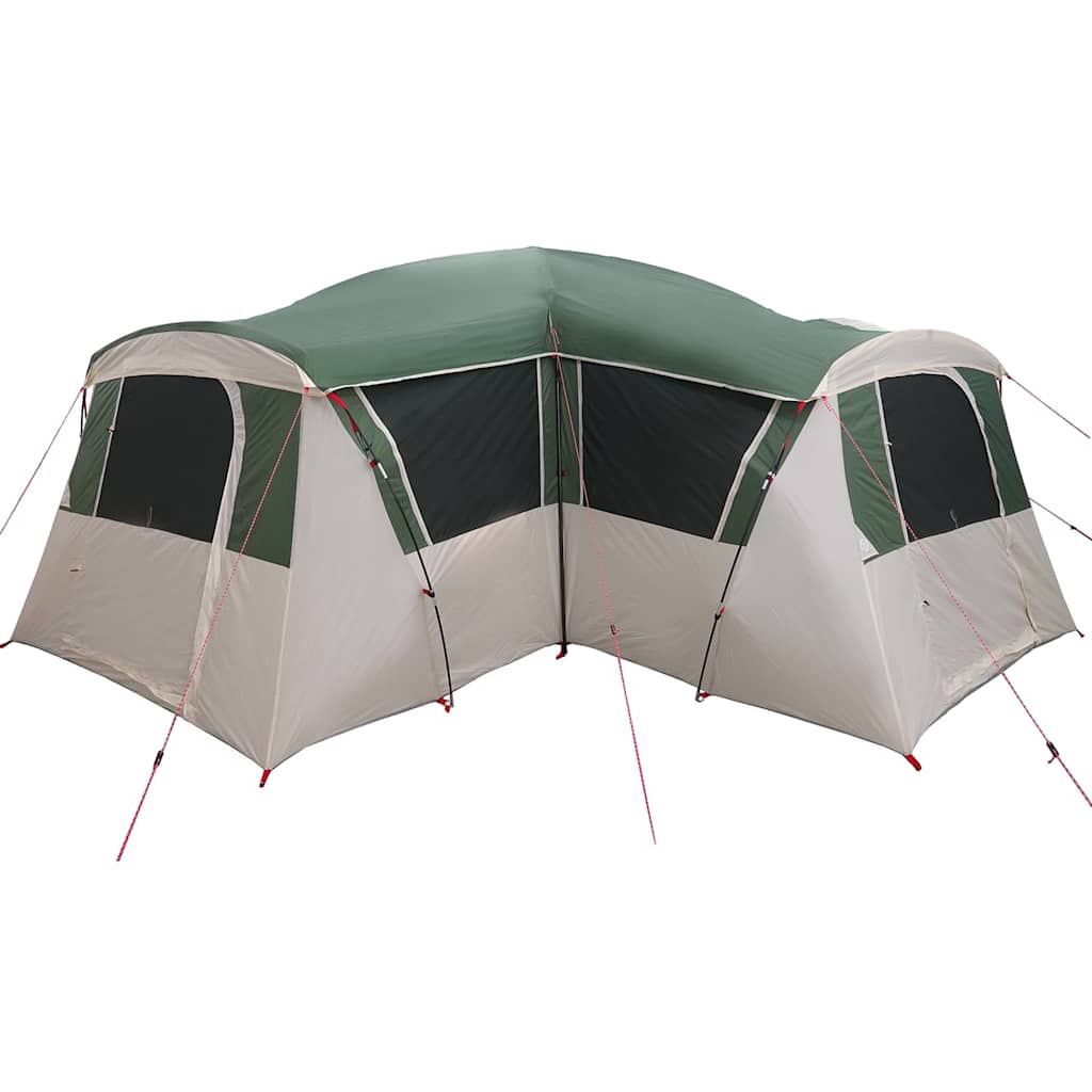 Gezinstent voor 20 personen Groen en Wit 745 x 700 x 217 cm