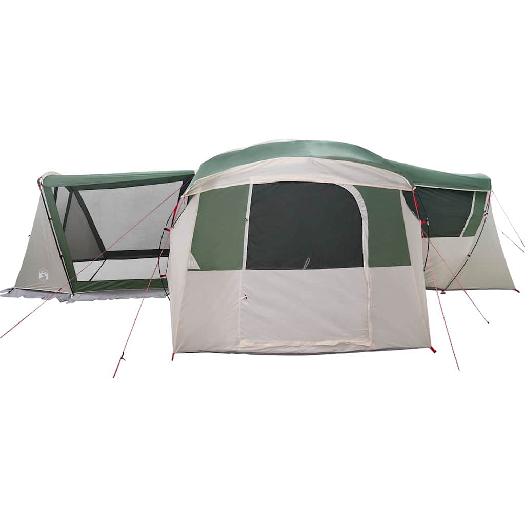 Gezinstent voor 20 personen Groen en Wit 745 x 700 x 217 cm