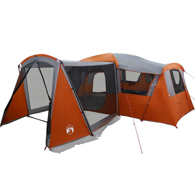 Gezinstent voor 20 personen Grijs en Oranje 745 x 700 x 217 cm