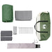 Familietent voor 10 personen Groen en Grijs 460 x 430 x 214 cm