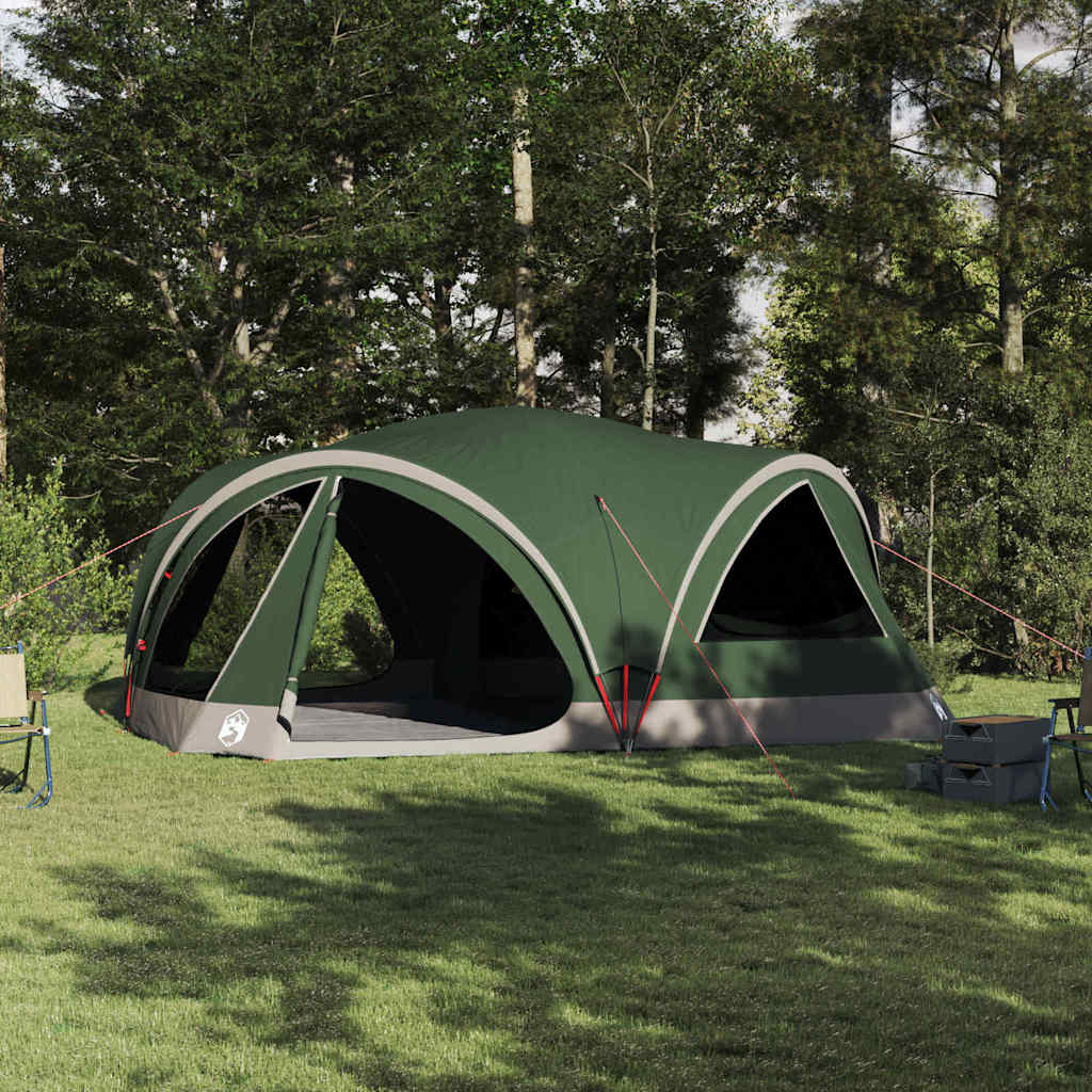 Familietent voor 10 personen Groen en Grijs 460 x 430 x 214 cm