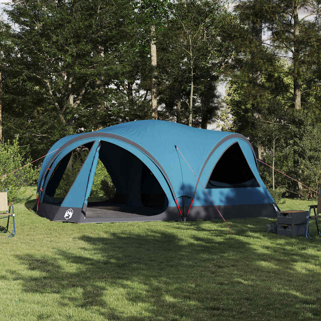 Familietent voor 10 personen Blauw en Grijs 460 x 430 x 214 cm