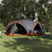 Familietent voor 10 personen Grijs en Oranje 460 x 430 x 214 cm