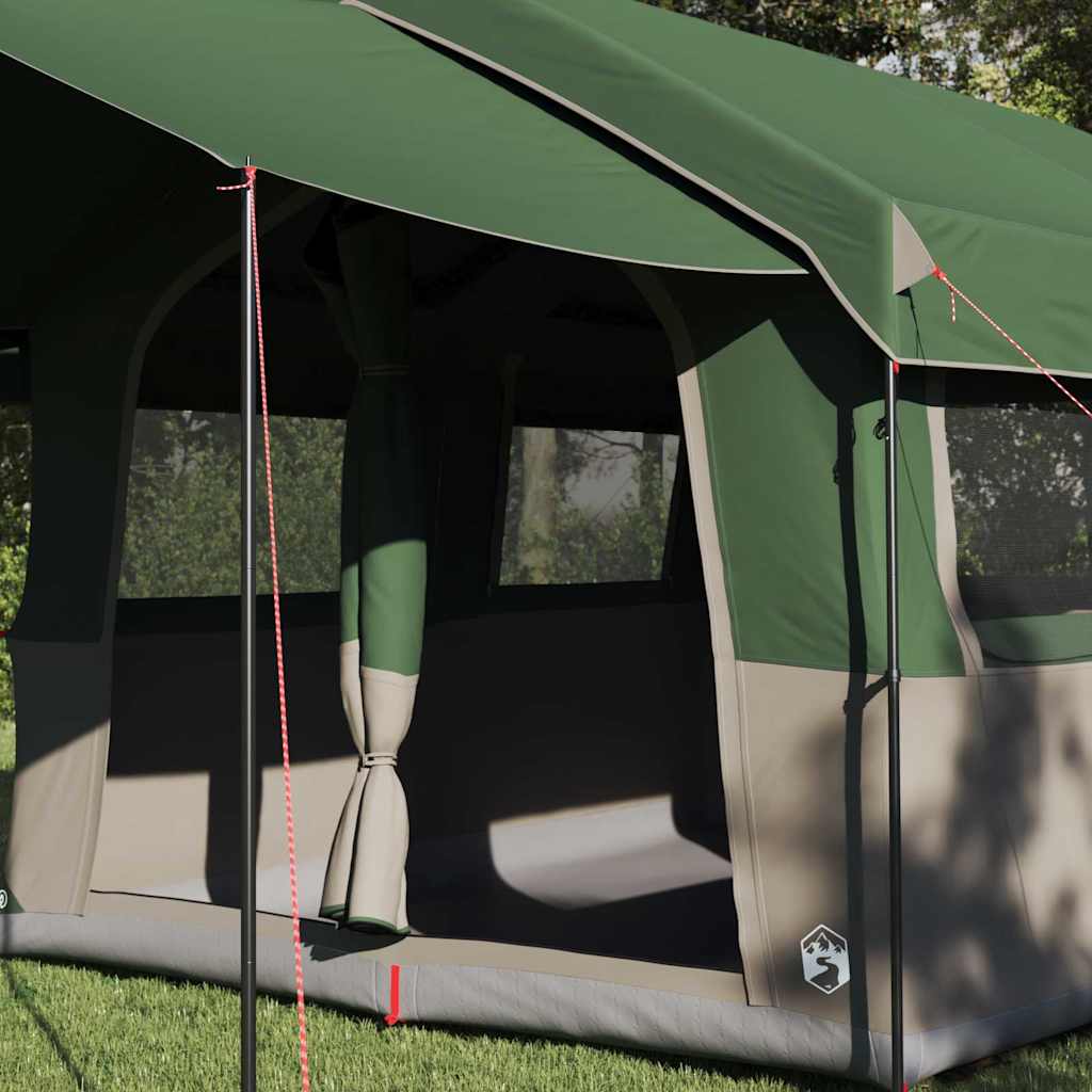 Familietent voor 4 Personen Groen en Wit 324 x 255 x 230 cm