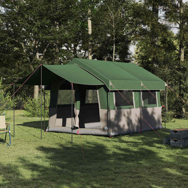 Familietent voor 4 Personen Groen en Wit 324 x 255 x 230 cm