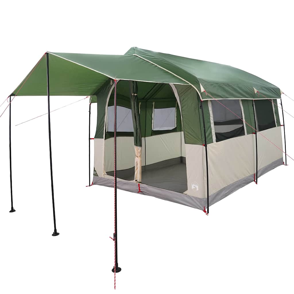 Familietent voor 4 Personen Groen en Wit 324 x 255 x 230 cm