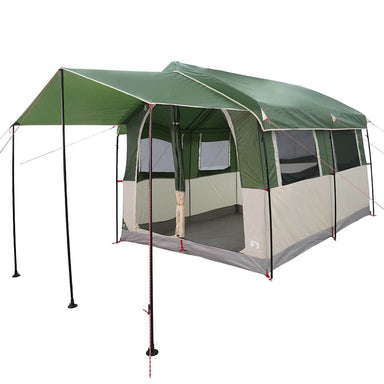 Familietent voor 4 Personen Groen en Wit 324 x 255 x 230 cm