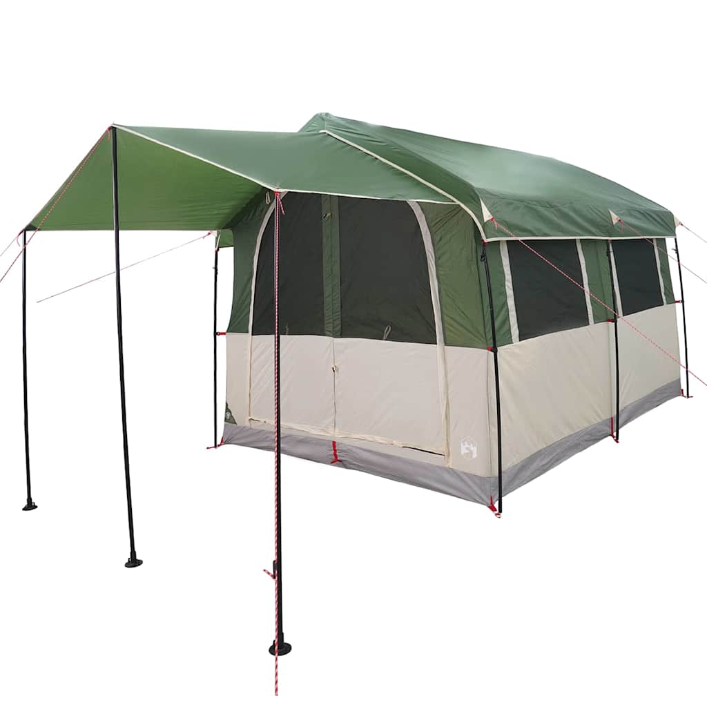 Familietent voor 4 Personen Groen en Wit 324 x 255 x 230 cm
