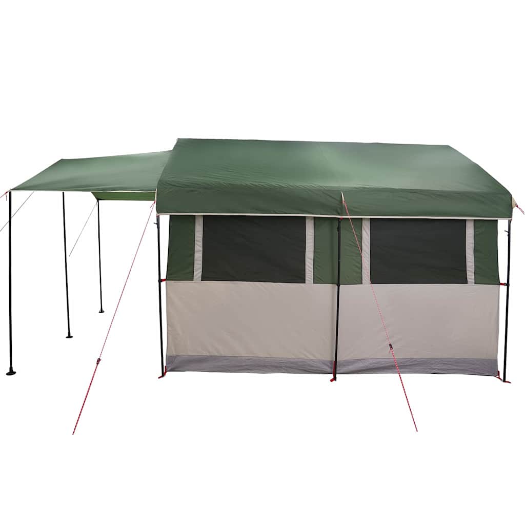 Familietent voor 4 Personen Groen en Wit 324 x 255 x 230 cm