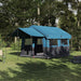 Familietent voor 4 Personen Blauw en Grijs 324 x 255 x 230 cm