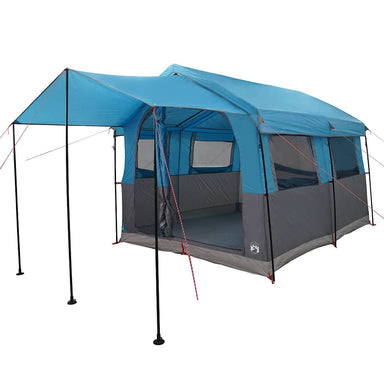 Familietent voor 4 Personen Blauw en Grijs 324 x 255 x 230 cm