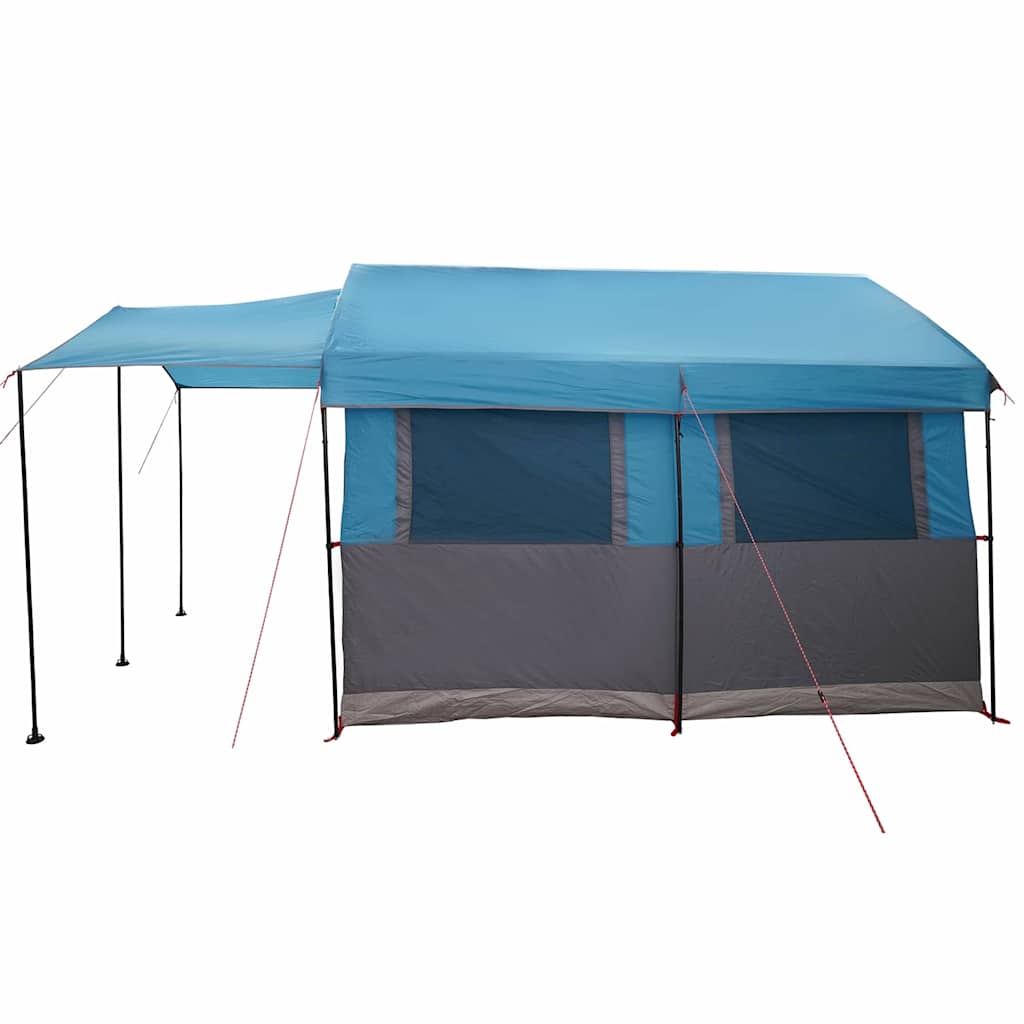 Familietent voor 4 Personen Blauw en Grijs 324 x 255 x 230 cm
