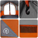 Familietent voor 4 Personen Grijs en Oranje 324 x 255 x 230 cm
