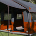 Familietent voor 4 Personen Grijs en Oranje 324 x 255 x 230 cm