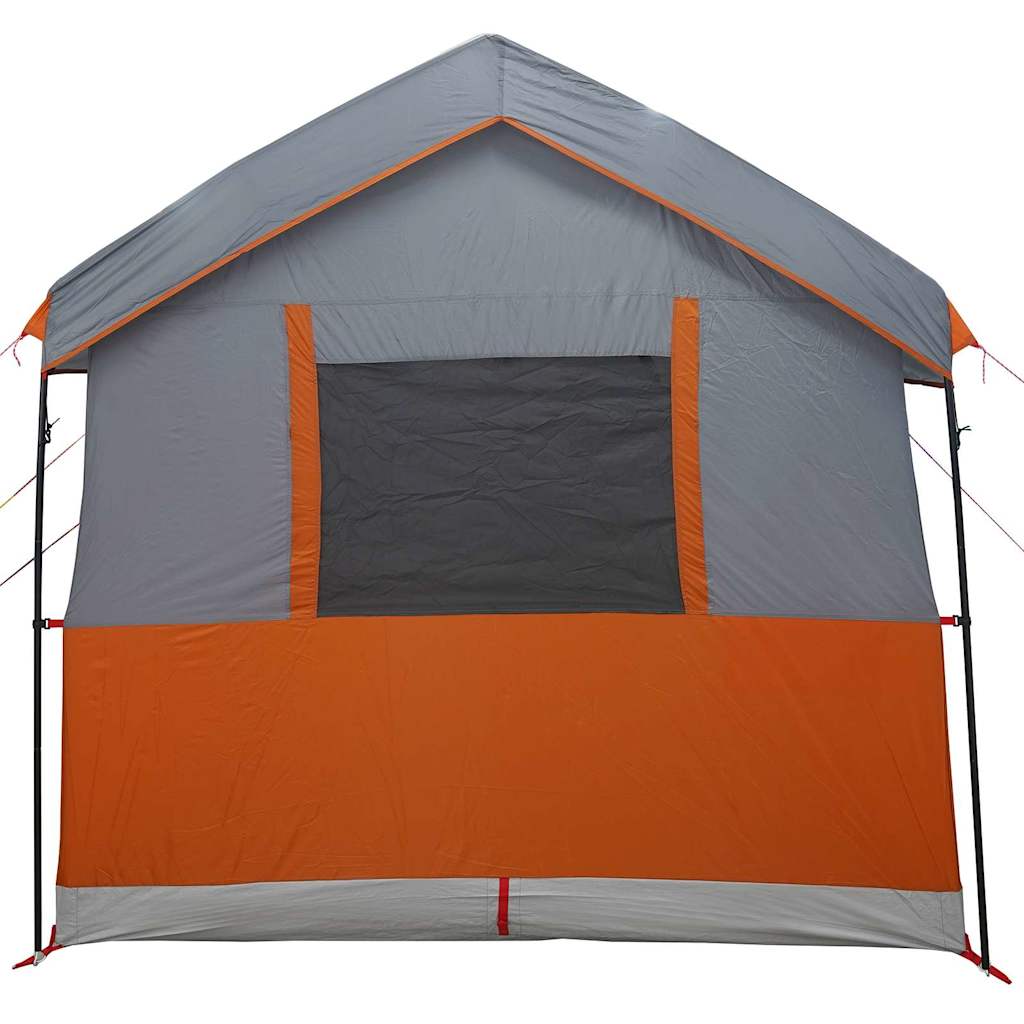 Familietent voor 4 Personen Grijs en Oranje 324 x 255 x 230 cm