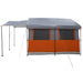 Familietent voor 4 Personen Grijs en Oranje 324 x 255 x 230 cm
