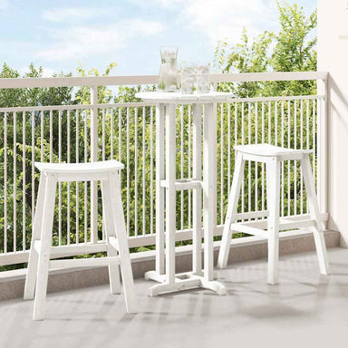 Barkruk 2 st Wit 52 x 43 x 73,5 cm HDPE