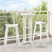 Barkruk 2 st Wit 52 x 43 x 73,5 cm HDPE