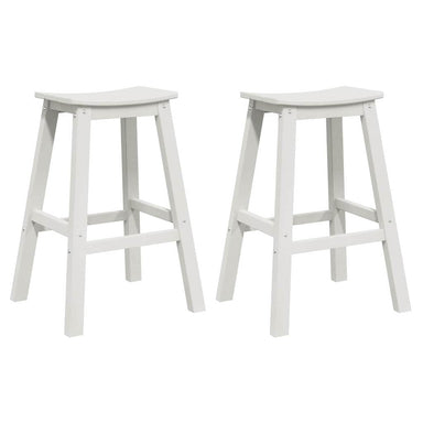 Barkruk 2 st Wit 52 x 43 x 73,5 cm HDPE