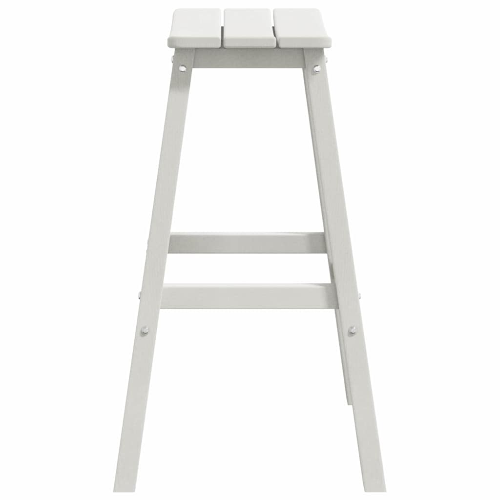 Barkruk 2 st Wit 52 x 43 x 73,5 cm HDPE