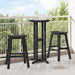 Barkruk 2 st Zwart 52 x 43 x 73,5 cm HDPE