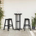 Barkruk 2 st Zwart 52 x 43 x 73,5 cm HDPE
