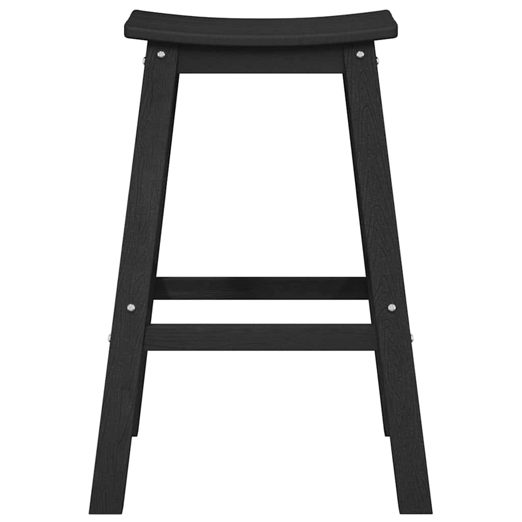 Barkruk 2 st Zwart 52 x 43 x 73,5 cm HDPE